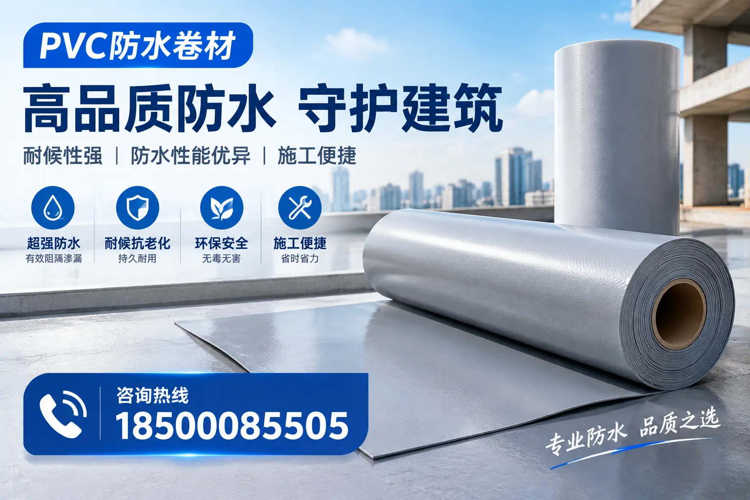 PVC防水卷材的防水效果评测,适合雅安的科学依据